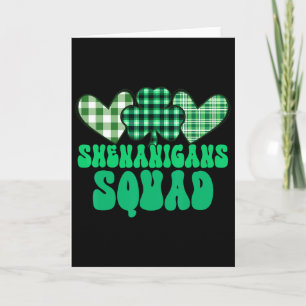 Shenanigans Squad Prone To Malarkey St. Patrick's Karte