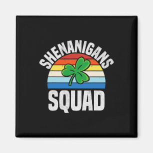 Shenanigans Squad Shamrocks Irischer Lustiger St. Magnet