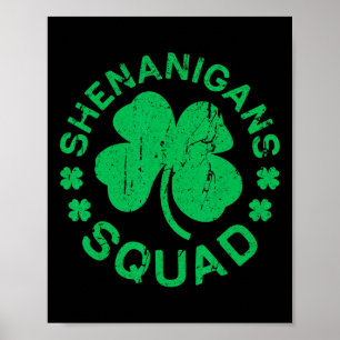 Shenanigans Squad-Shirt irische Männer Frauen Kind Poster