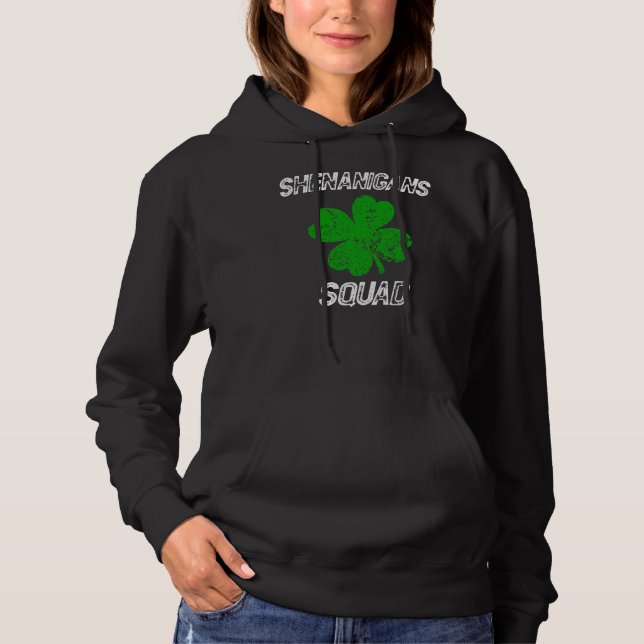 Shenanigans Squad St Patrick's Day 2022 Kleeblatt Hoodie (Vorderseite)
