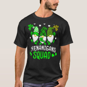 Shenanigans Squad St Patricks Day Gnomes Green Pro T-Shirt