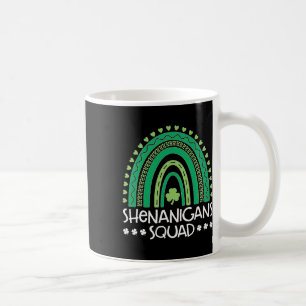 Shenanigans Squad St Patrick's Day Rainbow Shamroc Kaffeetasse