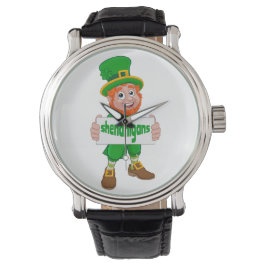 Shenanigans St. Patrick's Day Leprechaun St Pattys Armbanduhr