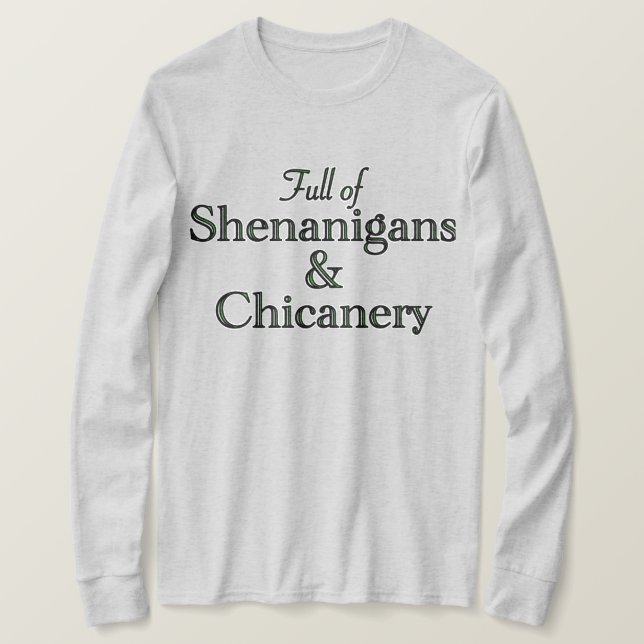 Shenanigans und Chicanery T-Shirt (Design vorne)