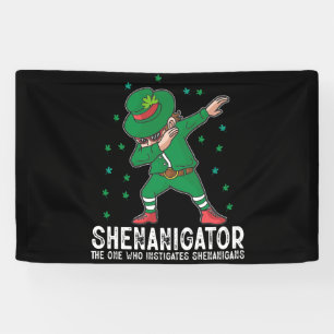 Shenanigator Dabbing St. Patrick's Day Shenanigans Banner