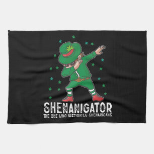 Shenanigator Dabbing St. Patrick's Day Shenanigans Geschirrtuch