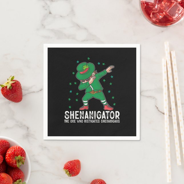 Shenanigator Dabbing St Patrick's Day Shenanigans Serviette (Beispiel)