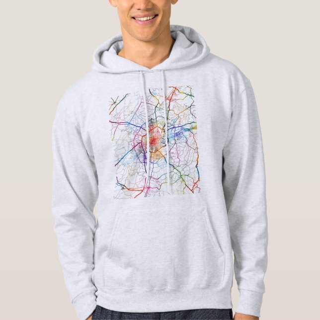 Shenyang China City Map Hoodie (Vorderseite)
