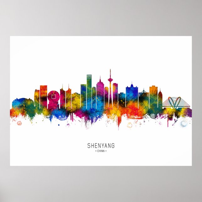 Shenyang China Skyline Poster (Vorne)