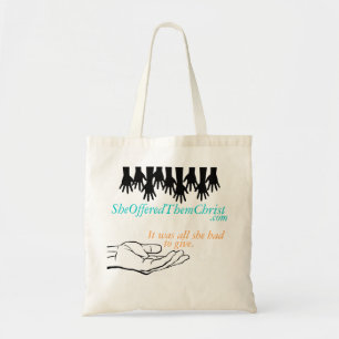 SheOfferedThemChrist Taschen-Tasche Tragetasche