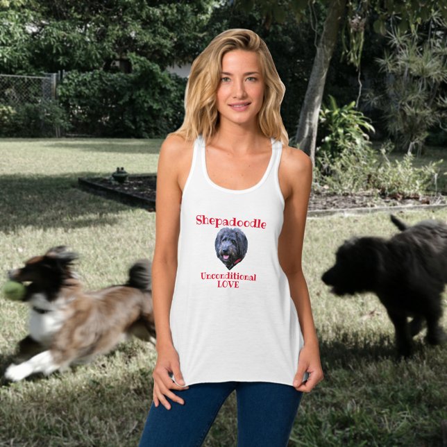 Shepadoodle bedingungslose Liebe Tank Top (Von Creator hochgeladen)