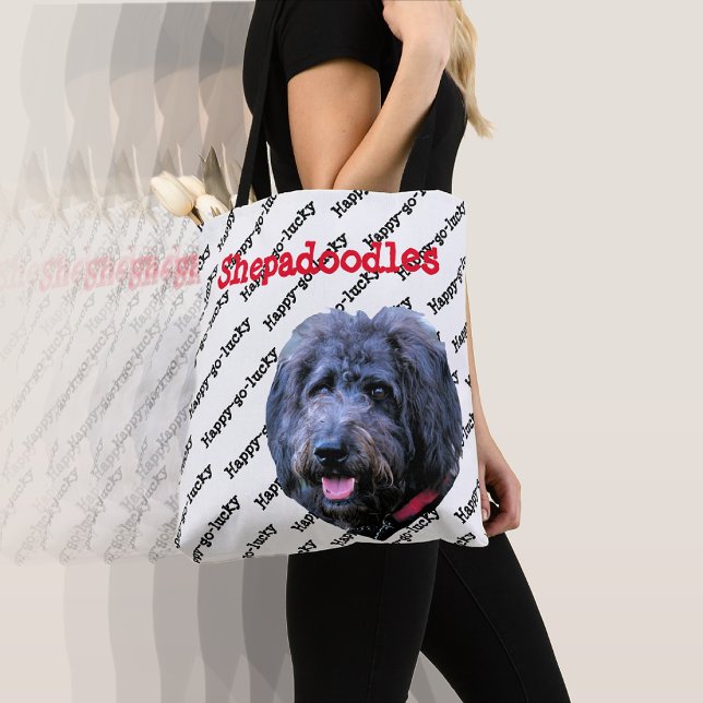 Shepadoodles - bedingungslose Liebe Glückspilz Tasche (Von Creator hochgeladen)