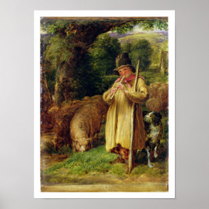 Shepherd Boy, 1831 (oil on panel) Poster