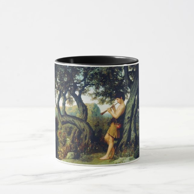 Shepherd Boy Playing the Flute Tasse (Zentrum)