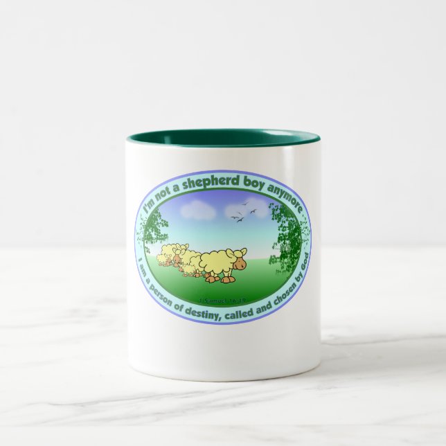 Shepherd Boy Zweifarbige Tasse (Mittel)