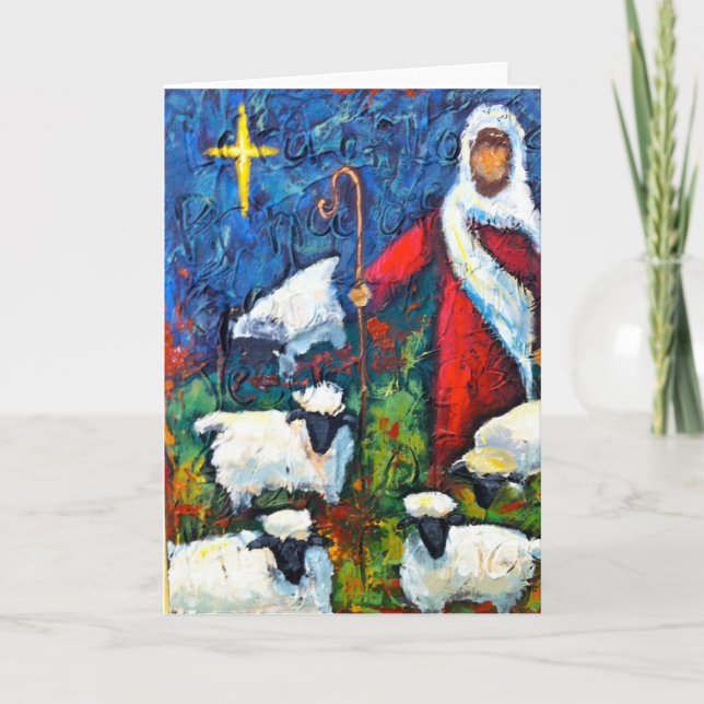 Shepherd Christmas Card Feiertagskarte (Vorderseite)