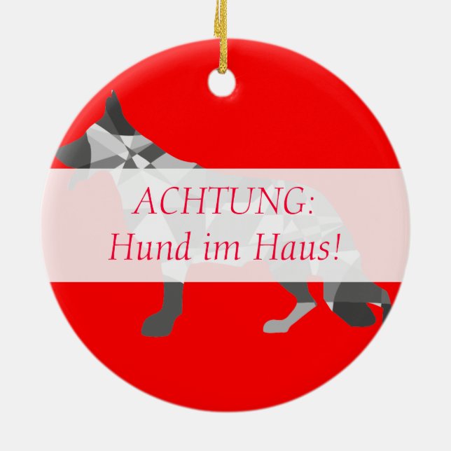 Shepherd Dog Keramikornament (Hinten)