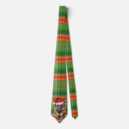 Shepherd Red and Green Plaid Holiday Christmas  Krawatte