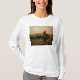 Shepherdess mit ihrer Menge, 1863 T-Shirt