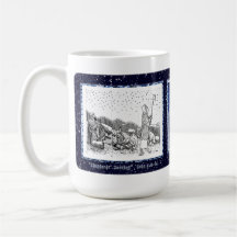 "Shepherds' Journey" Weihnachtskarte Tasse
