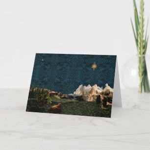 Shepherds Star Greeting Card Feiertagskarte