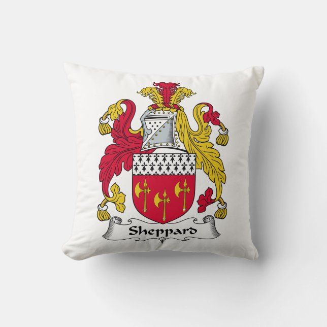 Sheppard Familienwappen Kissen (Vorderseite)