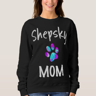 Shepsky Mama German Shepherd Husky Mix Dog Owner Sweatshirt