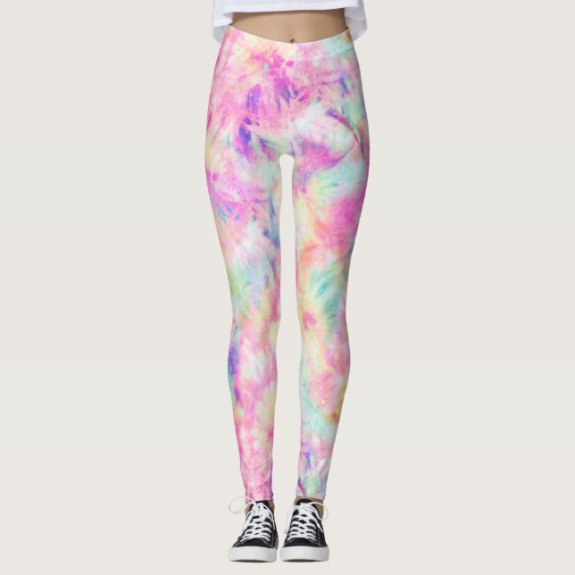 Sherbert PastellKrawatten-Leggings Leggings (Vorderseite)