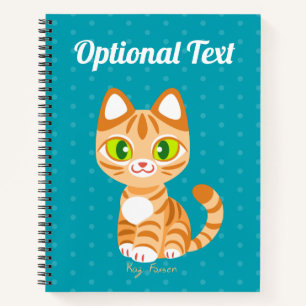 Sherbet, die Orange Tabby Cat Notizbuch