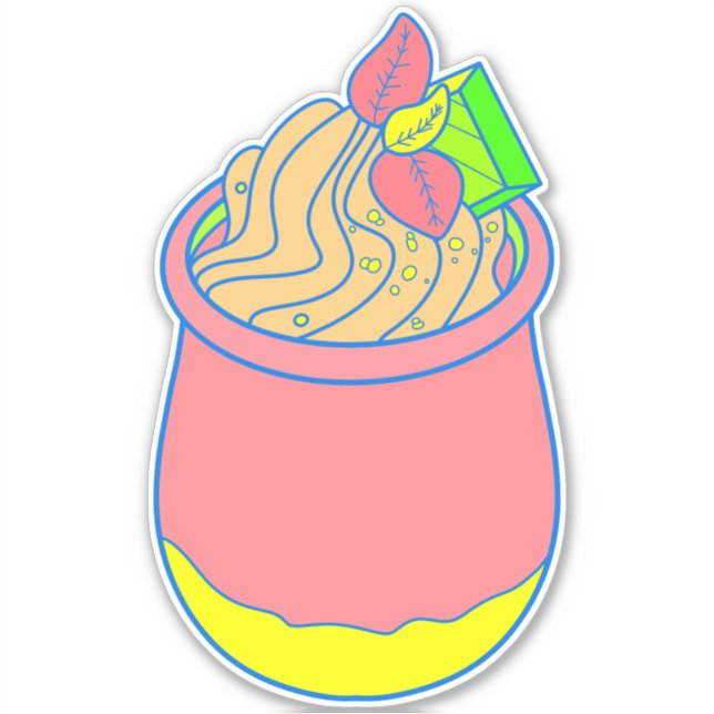 Sherbet Ice Cream Aufkleber (Vorderseite)