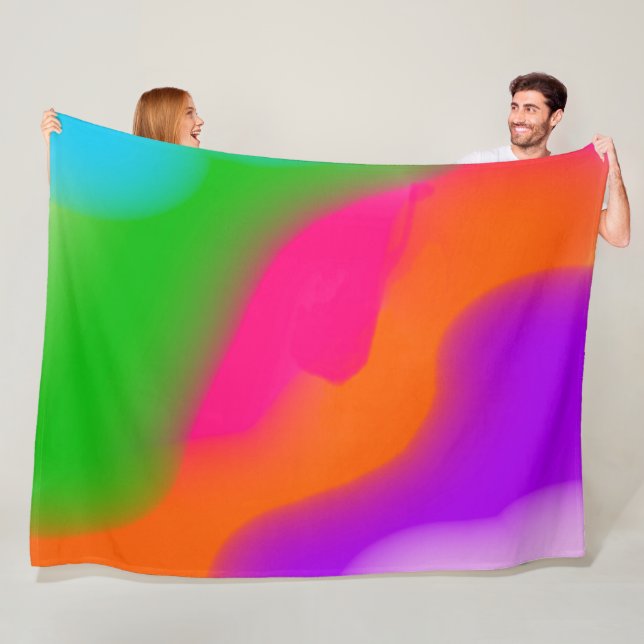 Sherbet Wasserfarben Fleece Decke (Beispiel)