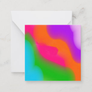 Sherbet Wasserfarben Mitteilungskarte