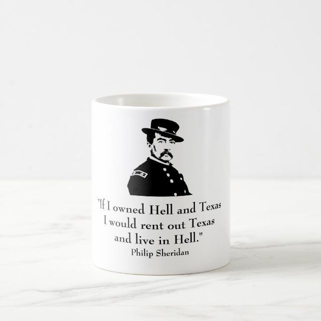 Sheridan und Zitat Kaffeetasse (Mittel)