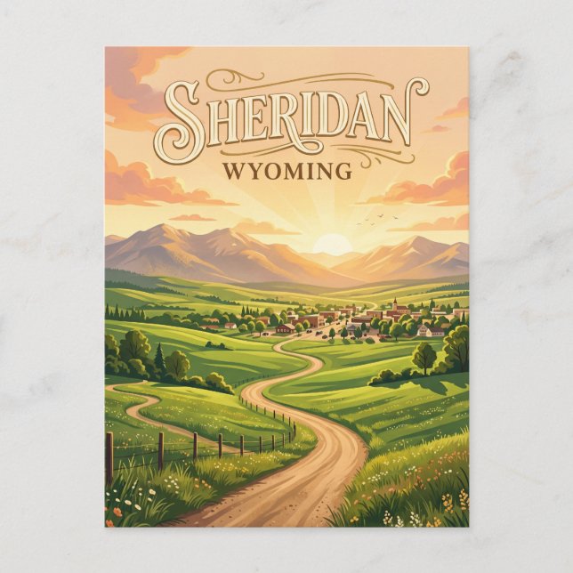 Sheridan USA Postkarte (Vorderseite)