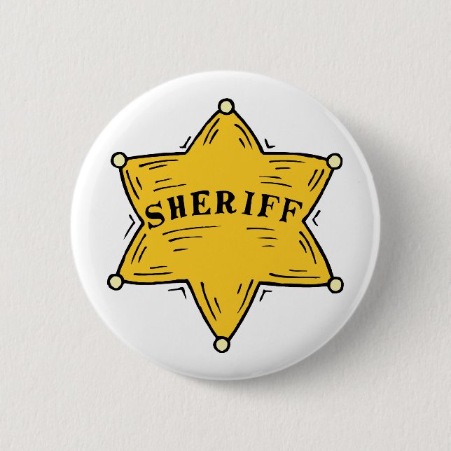 Sheriff-Abzeichen Button (Vorderseite)