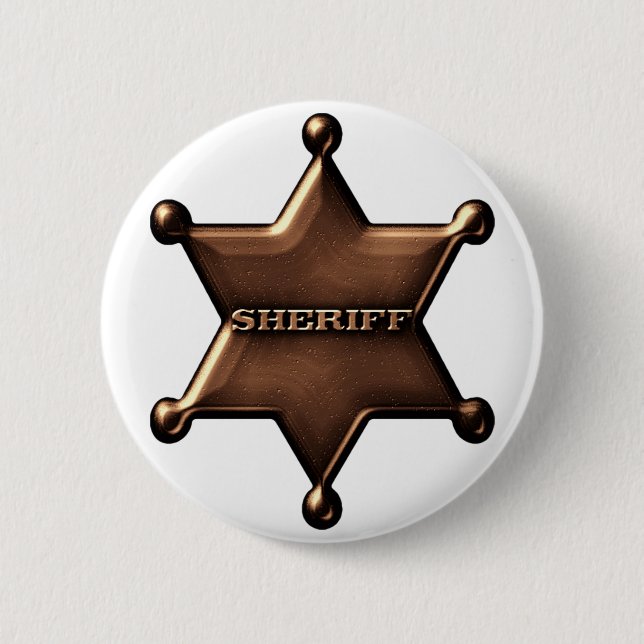 Sheriff-Abzeichen-Knopf Button (Vorderseite)