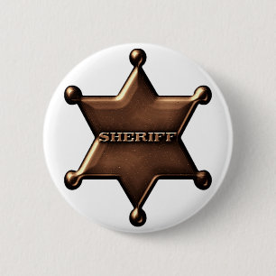 Sheriff-Abzeichen-Knopf Button