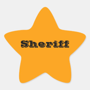 Sheriff Abzeichen Stickers