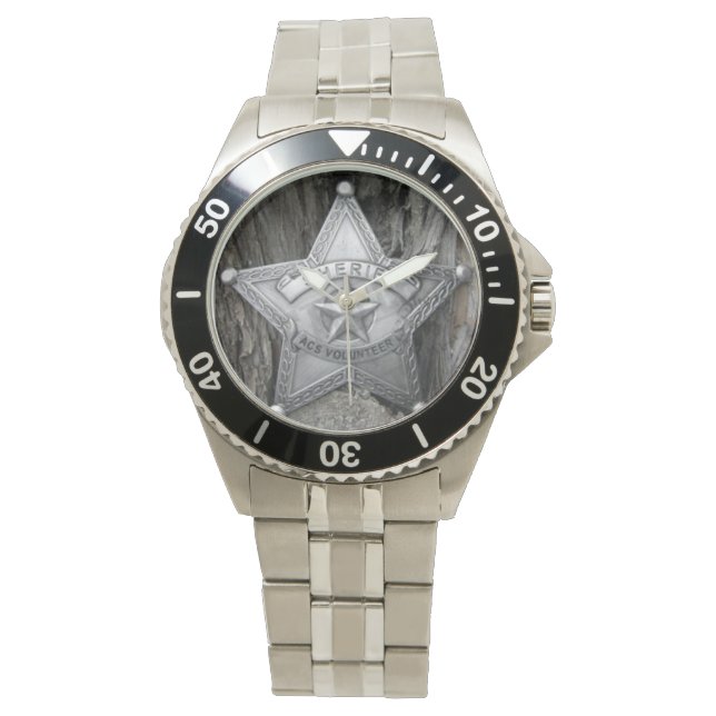Sheriff-Classic Stainless Steel Watch Armbanduhr (Vorderseite)