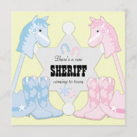 Sheriff Cowboy Geschlecht Enthüllung