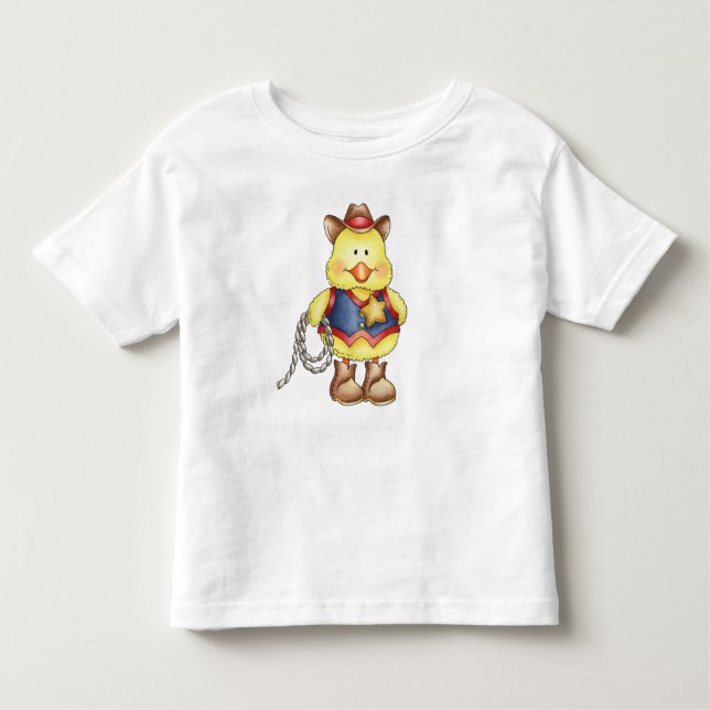 Sheriff Duck Baby Romper Kleinkind T-shirt (Vorderseite)