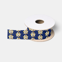 Sheriff Gold Star Abzeichen Satinband