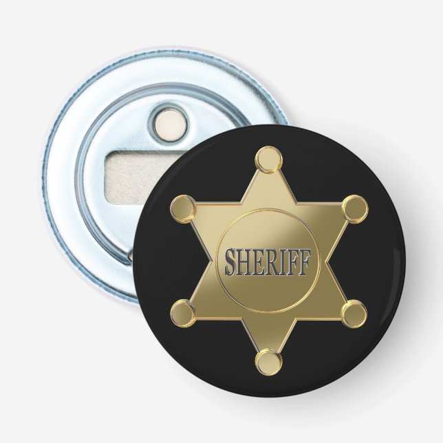 Sheriff golden star flaschenöffner (Vorderseite)