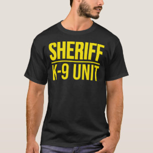 SHERIFF K-9-EINHEITSPOLIZENPOLIZEIHUND EINHEITLICH T-Shirt