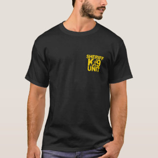 Sheriff K-9 Unit Shirt German Shepherds Front & Ba