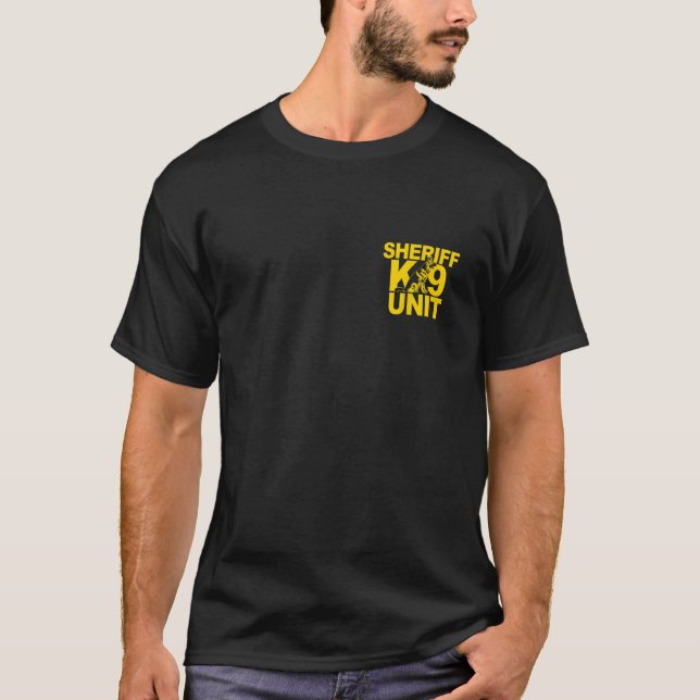 Sheriff K-9 Unit Shirt German Shepherds Front & Ba (Vorderseite)