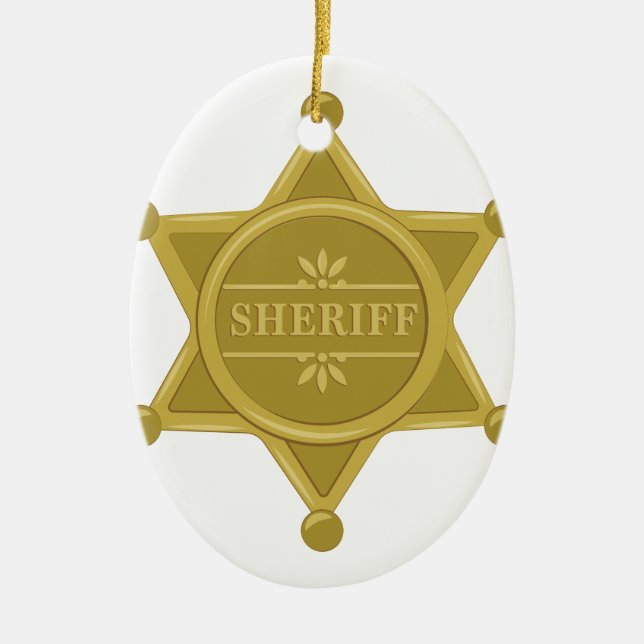 Sheriff Keramikornament (Vorne)