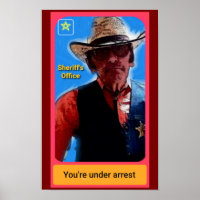 Sheriff-Plakat, Polizei-Misc, Polizei-Kunstplakat