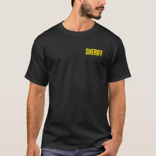 Sheriff Police Enforcement Uniform Stellvertretend T-Shirt