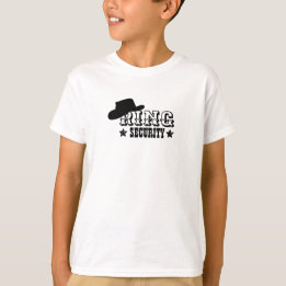 Sheriff ring security to Shirt
